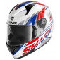 Κράνος μηχανής SHARK RIDILL PLAZ WHITE/BLUE/RED